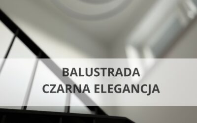Czarna balustrada stalowa