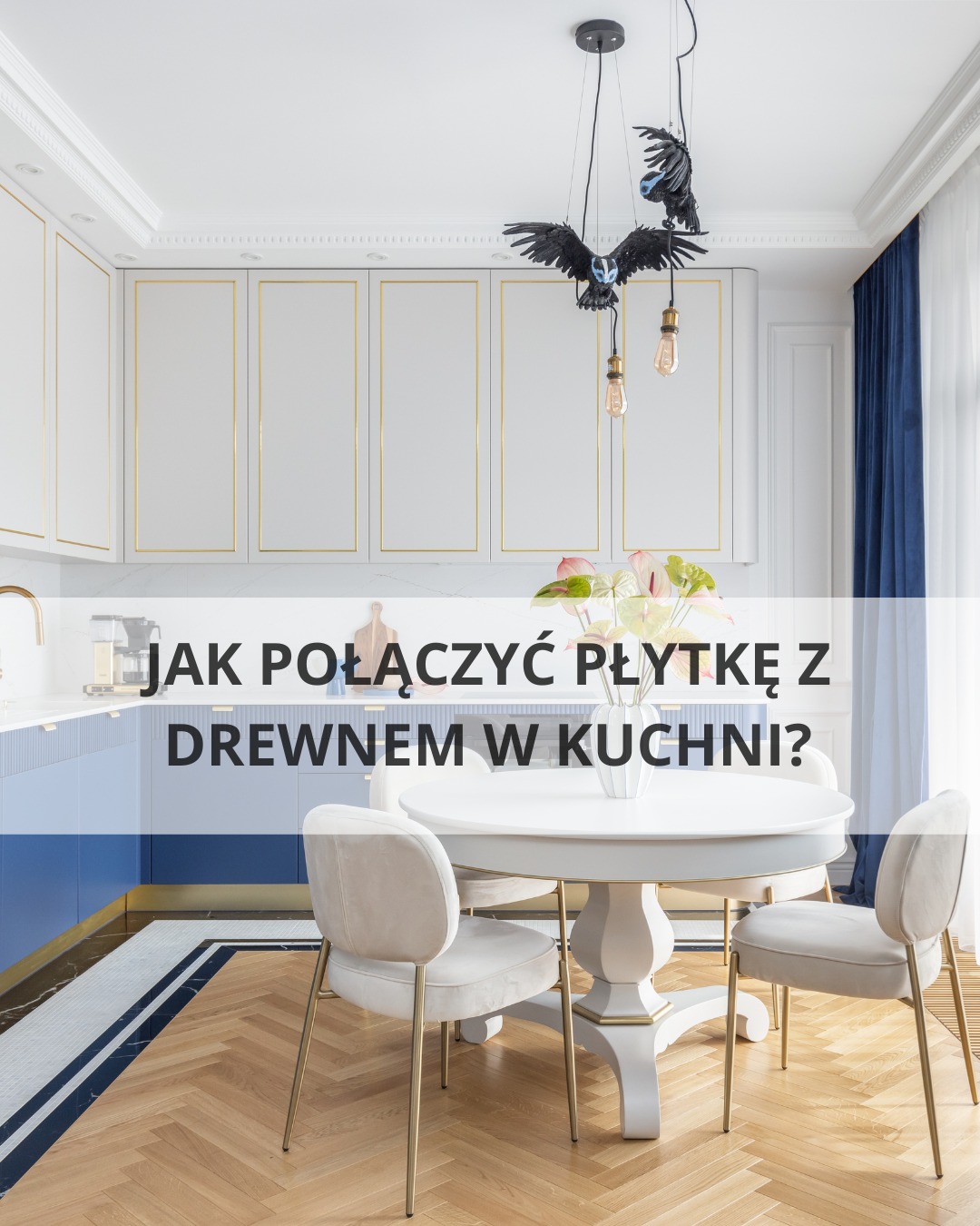 połączenie drewna i płytki