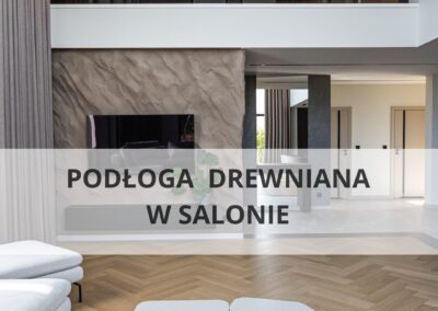 Podłoga drewniana w salonie – jodełka klasyczna