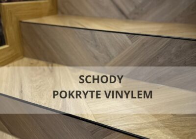 Schody wykończone winylem
